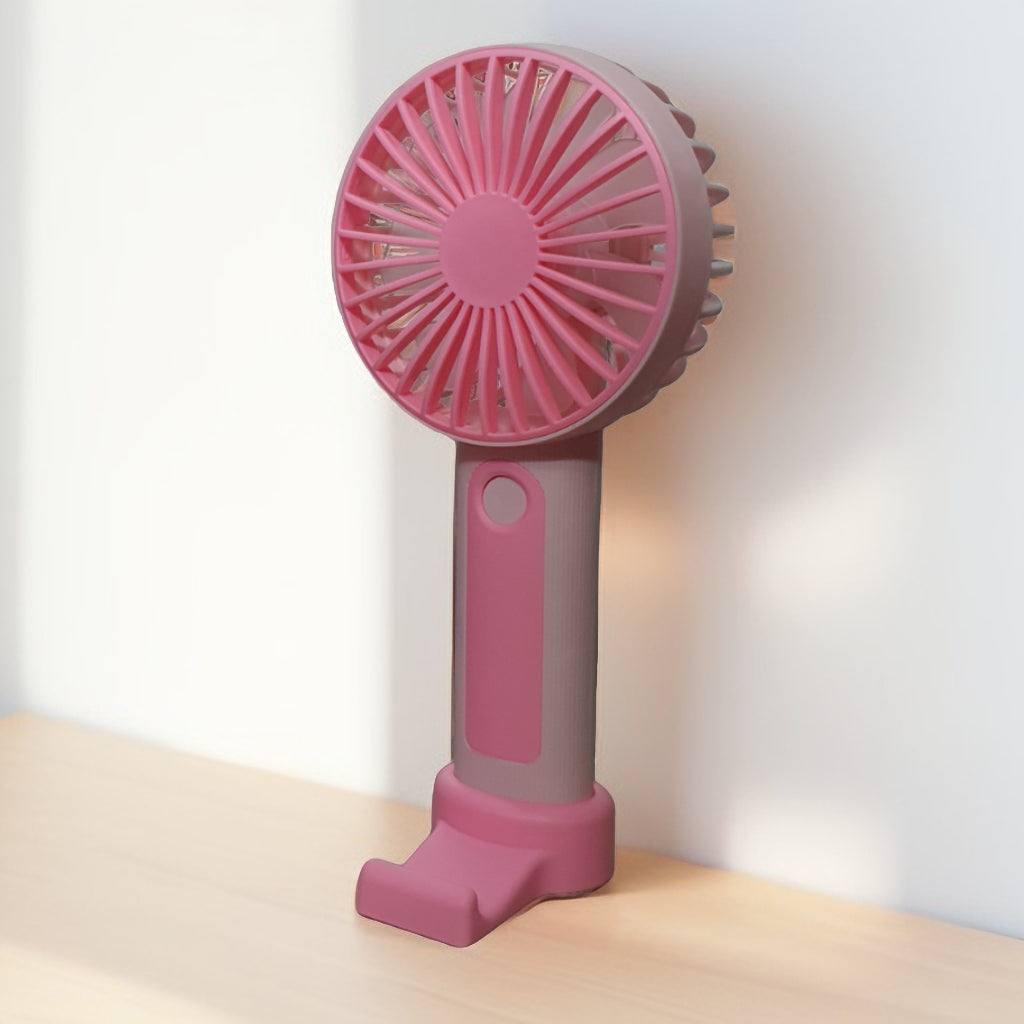MINI HANDHELD FAN + TURBO MODE, Standble Fan / MADE IN CHINA