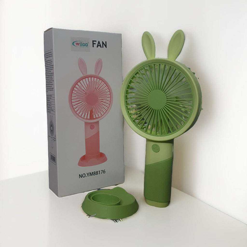 MINI PORTABLE & RECHARGEBLE TURBO FAN, HandHeld + Standble Fan / MADE IN CHINA.